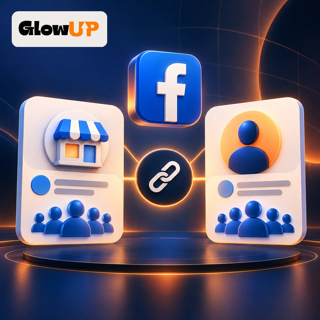 Comparación entre una página de Facebook y un perfil profesional para elegir el enlace correcto antes del pedido.