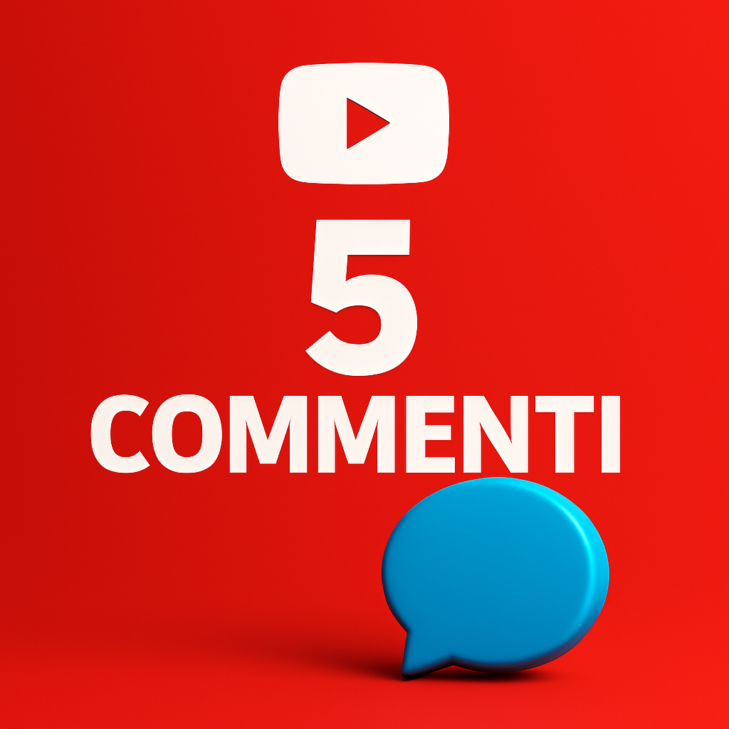 
Ilustración de 5 comentarios para YouTube con un bocadillo de comentario.