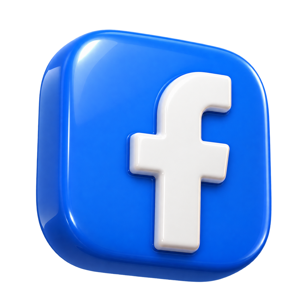 
3D-Symbol für Facebook