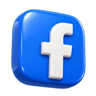 
3D-Symbol für Facebook