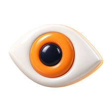 
3D-Augensymbol für Aufrufe